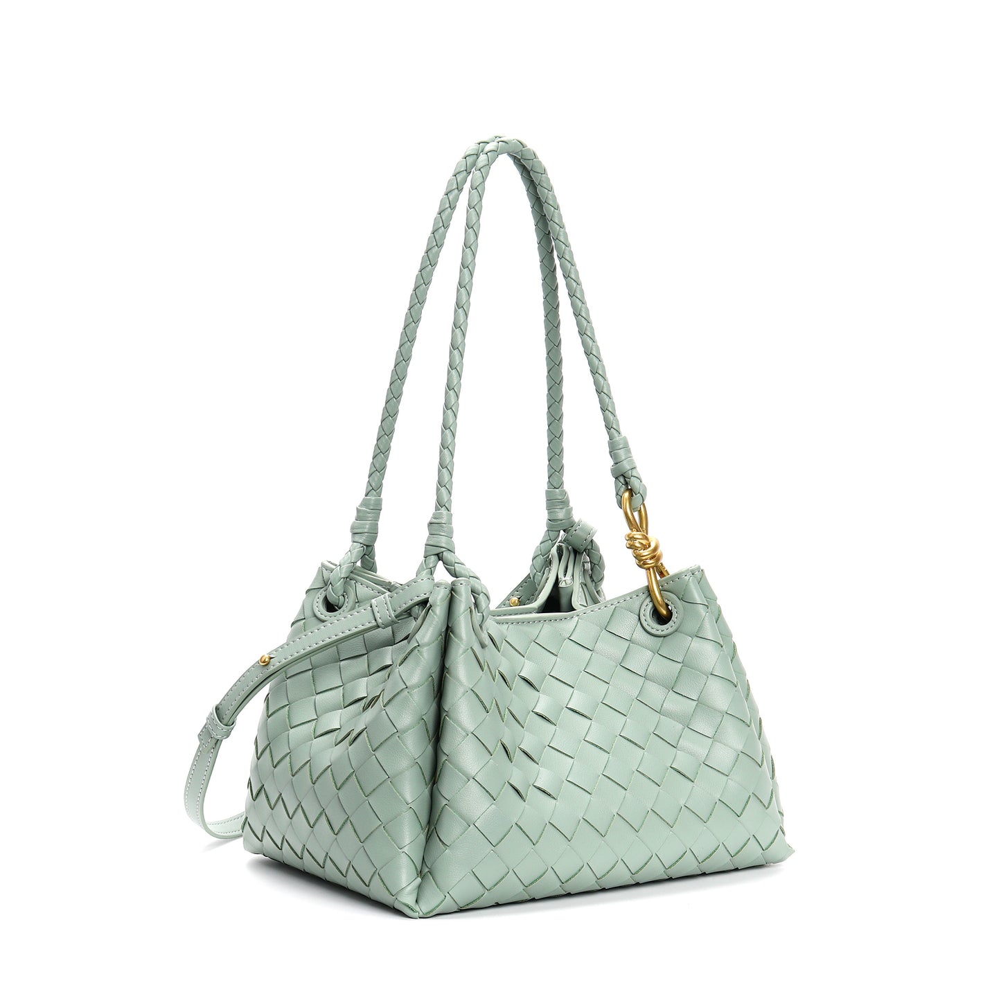 Parachute Knotted Hardware High Quality Leather Simple Shoulder Bags