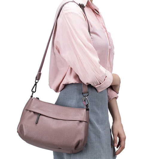 Women's Genuine Leather Fashion First Layer Cowhide Crossbody Bags