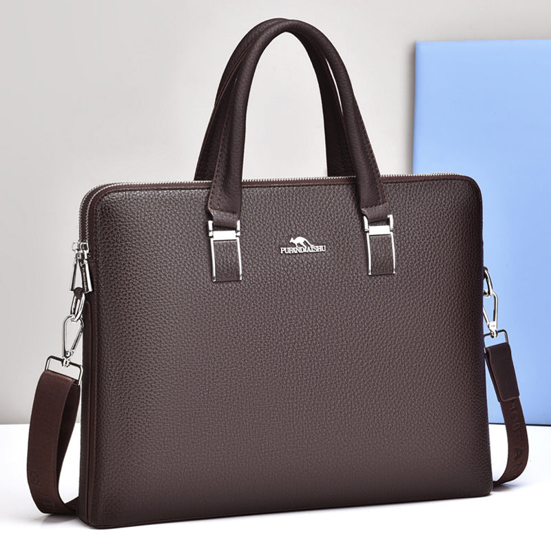 Men's Horizontal Business File Computer Commuter Gift Men's Handbags
