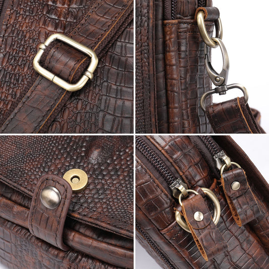 Men's Marten Leather Fashion Trendy Top Layer Men's Shoulder Bags