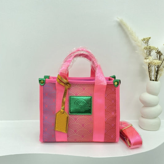 Women's Gradient Color Rainbow Large Capacity Tote Bags