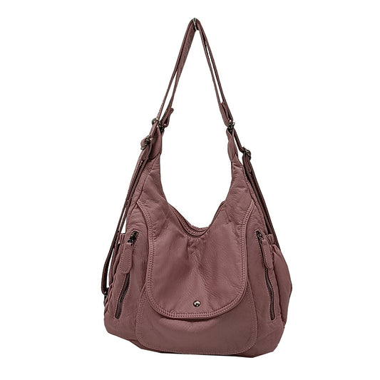 Women's Large Capacity Soft Leather Fashion Retro Backpacks