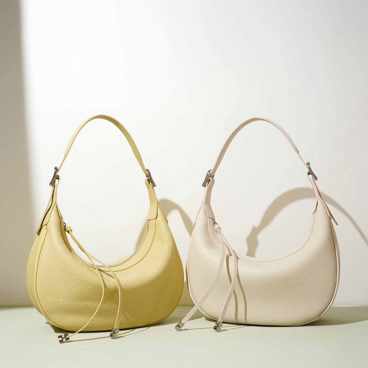 Women's Fashion Simple Design Hobos Leather Texture Shoulder Bags