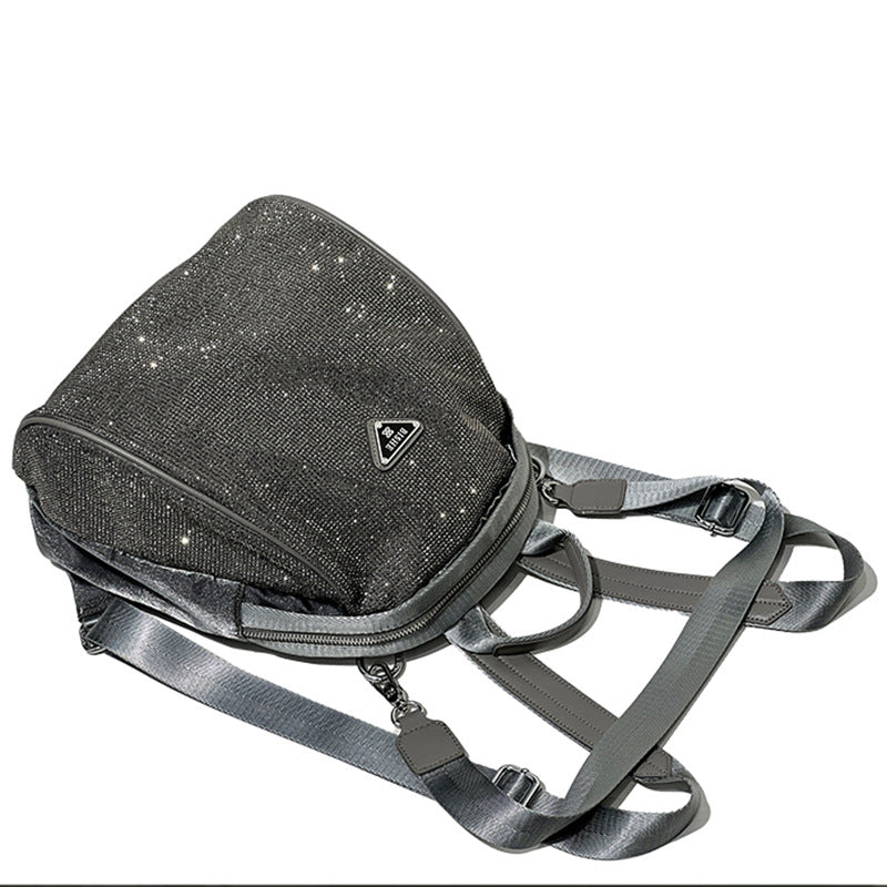 Women's New Diamond Fashion Trend College Backpacks