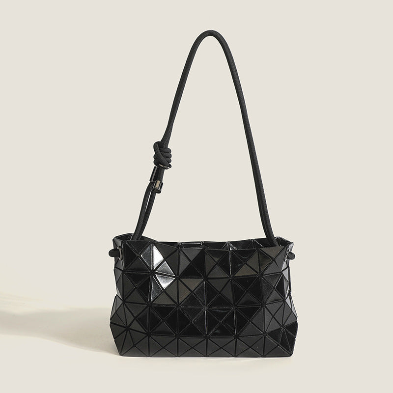 Triangle Geometric Rhombus Drawstring Fashion Simple Shoulder Bags