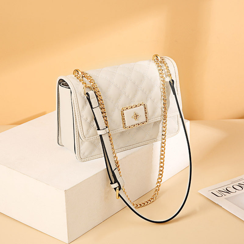 Women's Chain Rhombus Leather Classic Style High-grade Bags