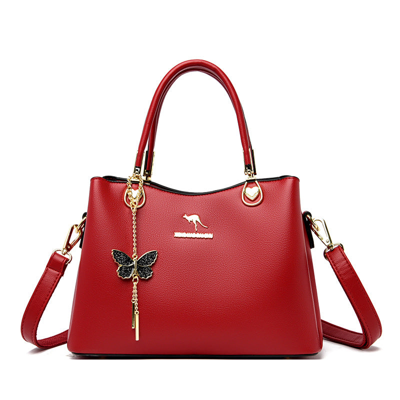 Women's Large Capacity Commuter Simple Temperament Pure Shoulder Bags