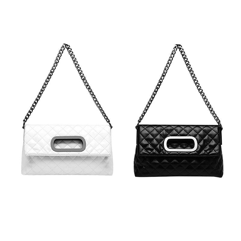 Women's Underarm High-grade Large Capacity Chain Rhombus Bags