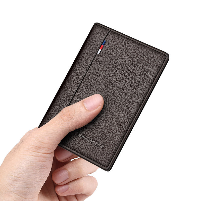 Men's Paul Multiple Slots Genuine Leather Access Card Holder