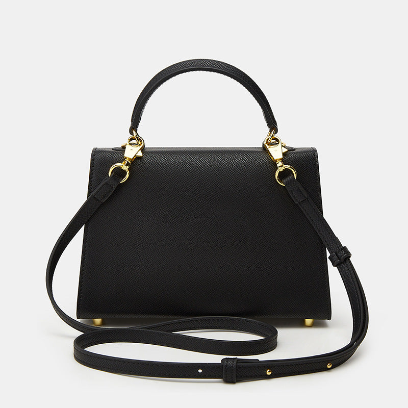 Fashion Genuine Leather Kelly Temperament Commute Handbags