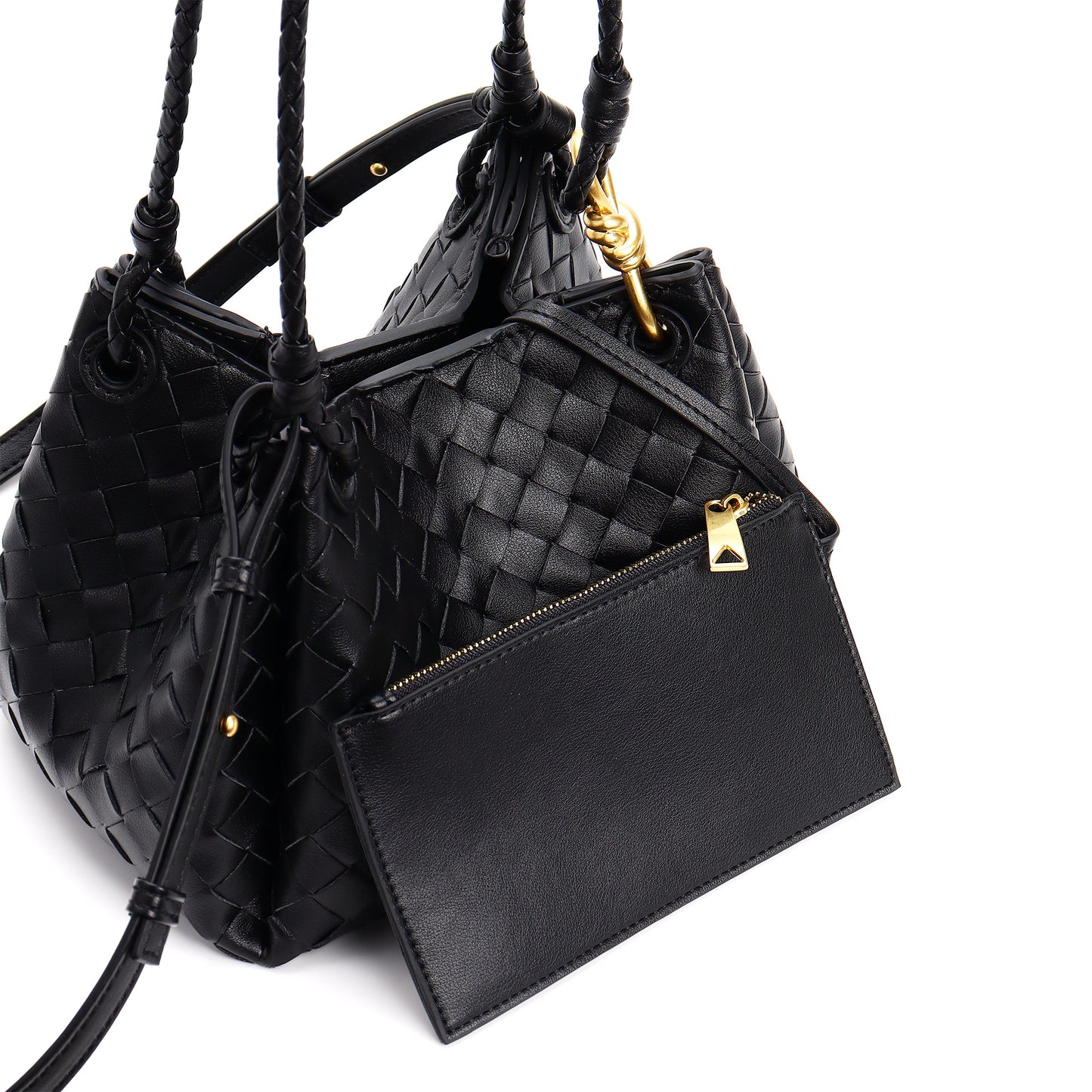 Parachute Knotted Hardware High Quality Leather Simple Shoulder Bags