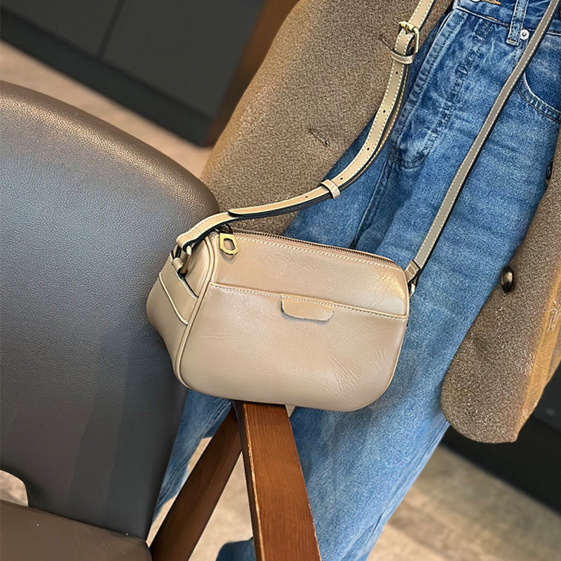 Pure Cowhide Mobile Female Genuine Leather Shoulder Bags