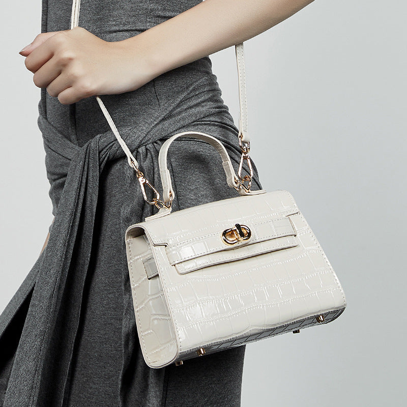 Women's Genuine Leather Niche Summer Commuting Fashion Crocodile Bags
