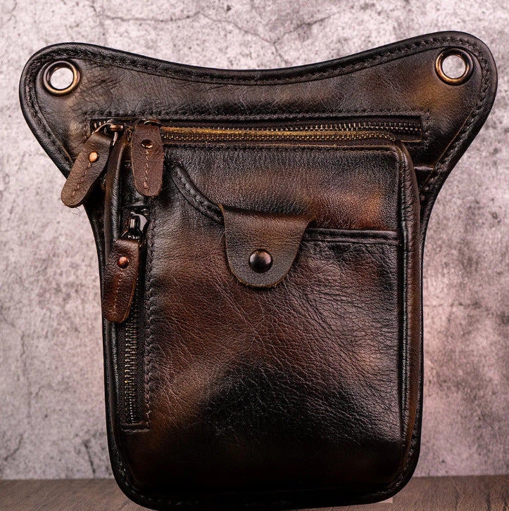 Men's Layer Vegetable Tanned Leather Cowhide Retro Bags