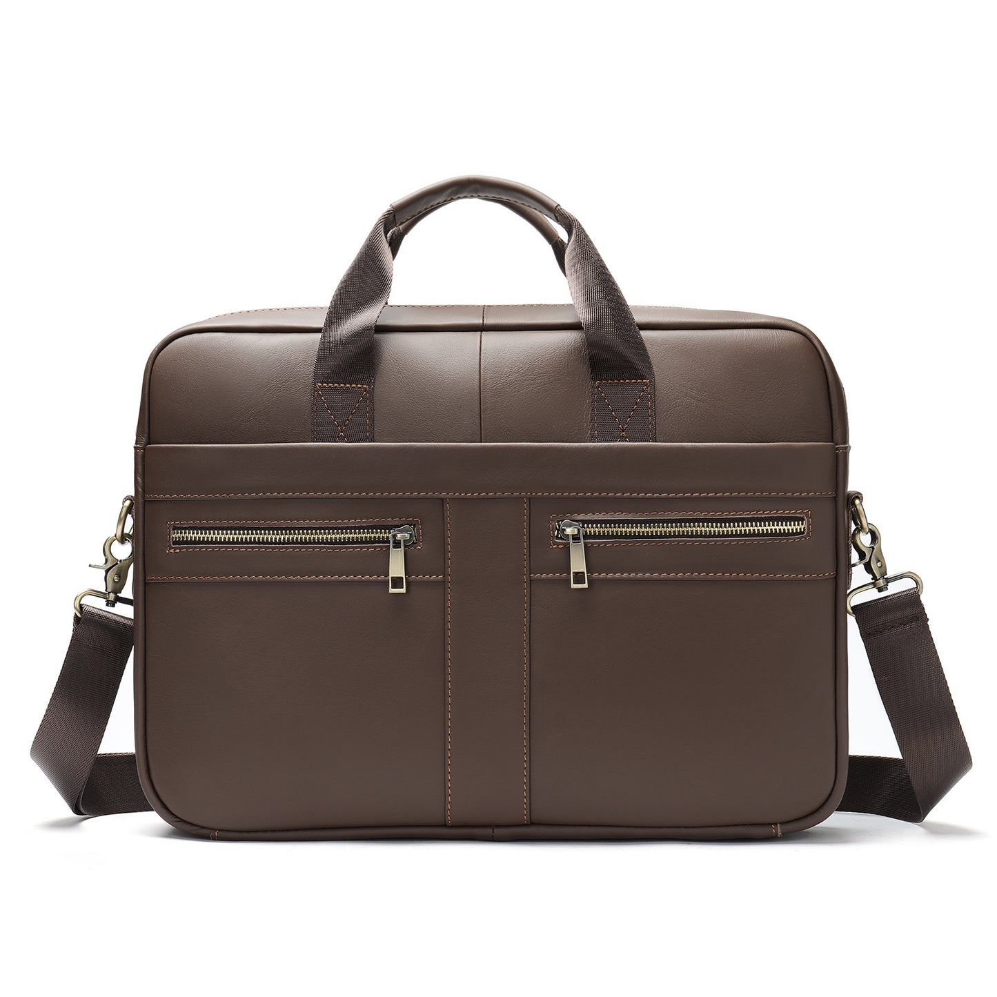 Men's Leather Business Cowhide Large Size Computer Men's Briefcases