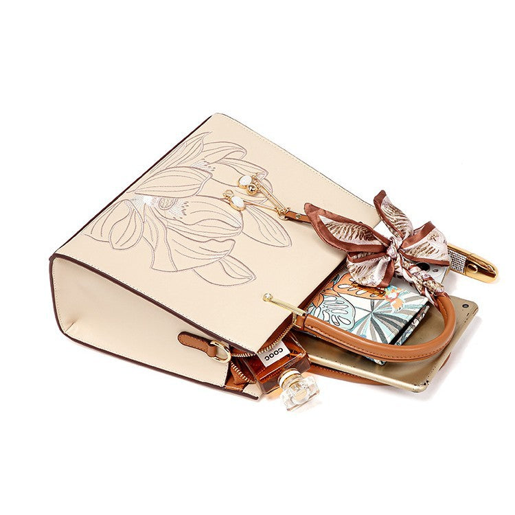 Mother's Elegant Banquet Large Capacity Thorn Handbags