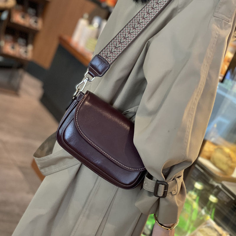 Women's Fashionable Genuine Leather Cowhide Retro Fashion Shoulder Bags
