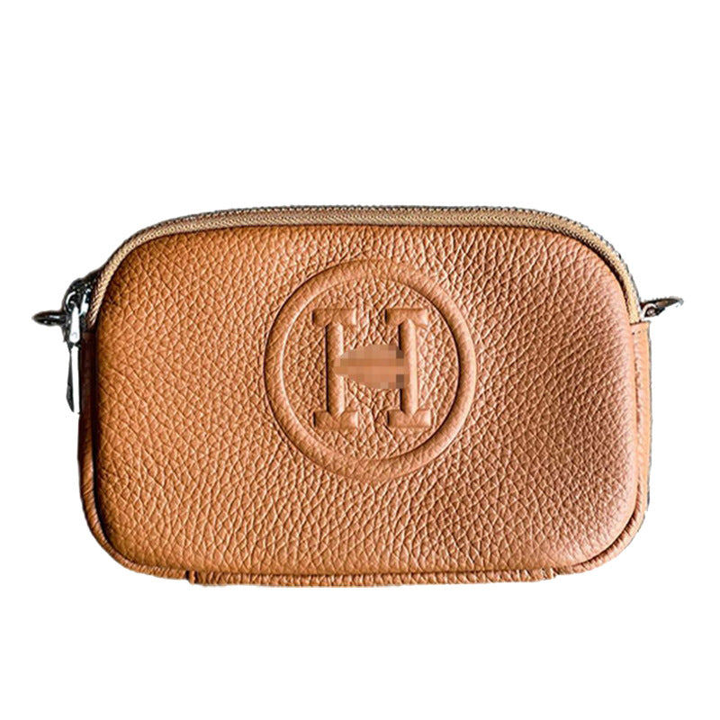 Women's Genuine Leather Exquisite Texture High-grade Compact Small Square Bags
