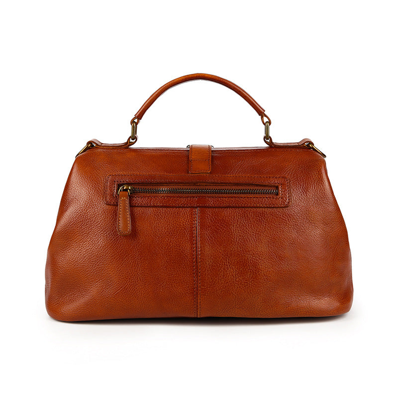 Women's Retro Style Versatile Doctor Portable Handbags