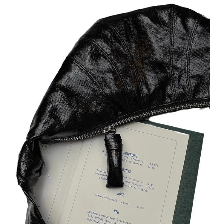 Linen Coated Croissant Niche Ode Advanced Texture Crossbody Bags