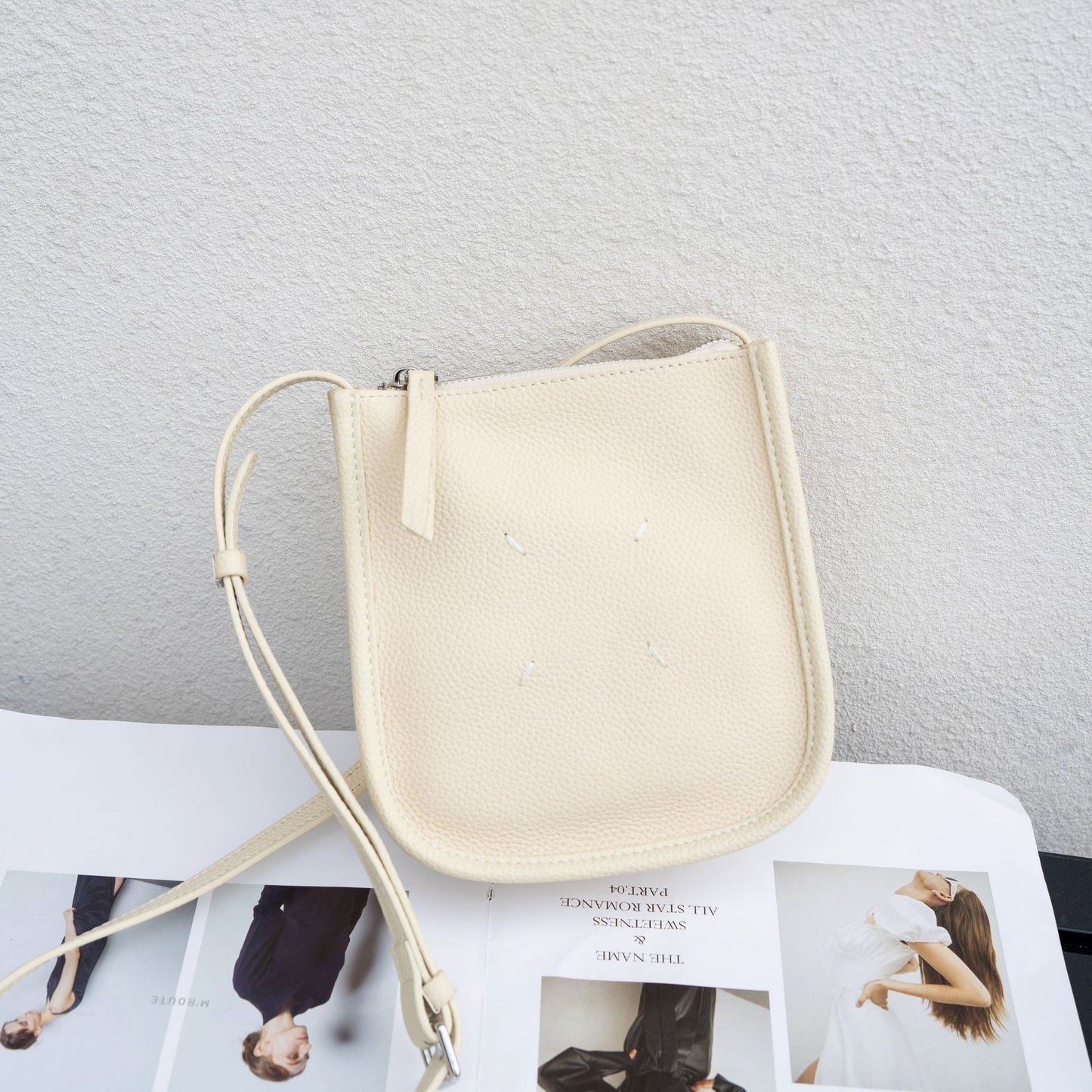 Women's First Layer Leather Simple Genuine Practical Phone Bags