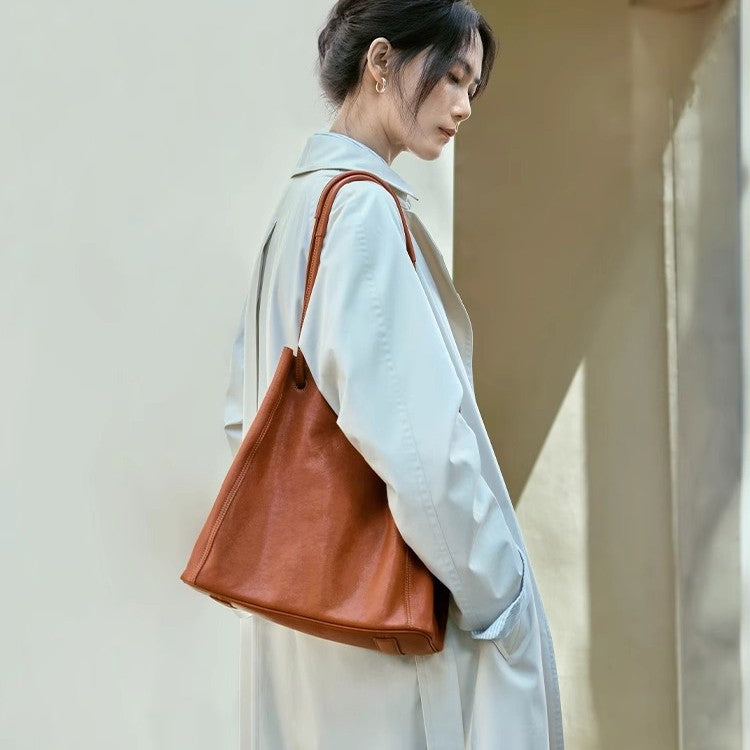 Women's Commuter Large Capacity Retro Minority Vegetable Bags