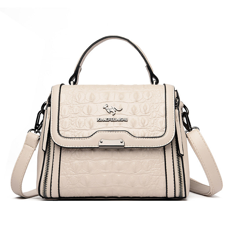 Women's Korean Style Simple Elegant Trendy Alligator Handbags