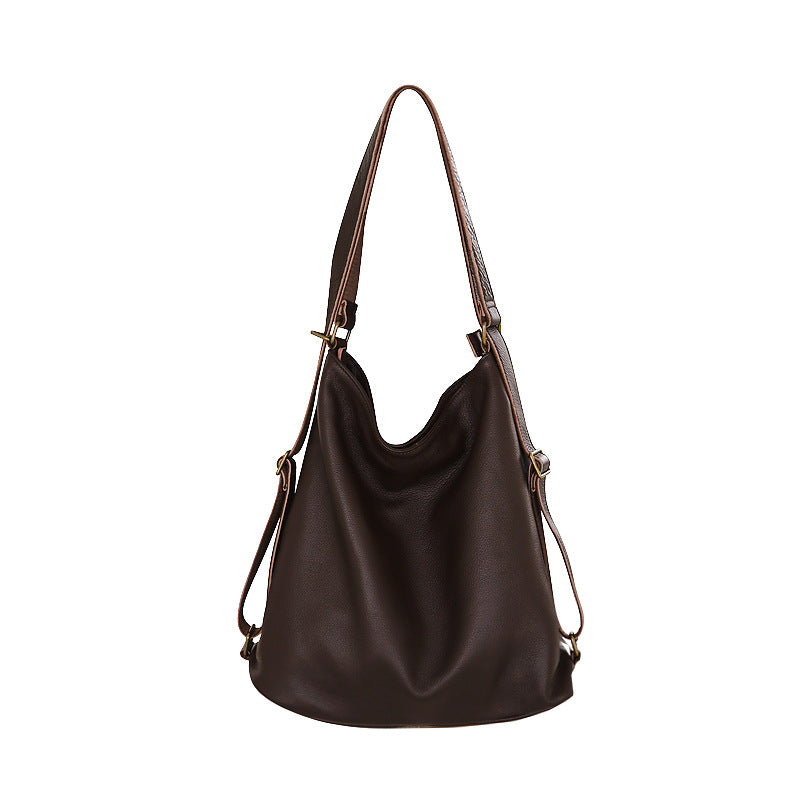 Women's Genuine Leather Fashion First Layer Cowhide Tote Bags