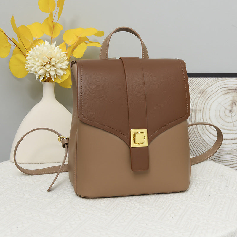 Women's High-grade Fashionable Simple Large Capacity Leisure Backpacks