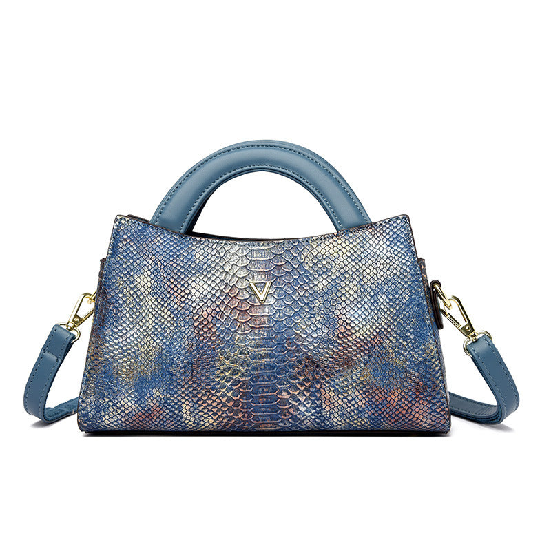 Women's Creative Versatile Snakeskin Pattern Mom Crossbody Bags