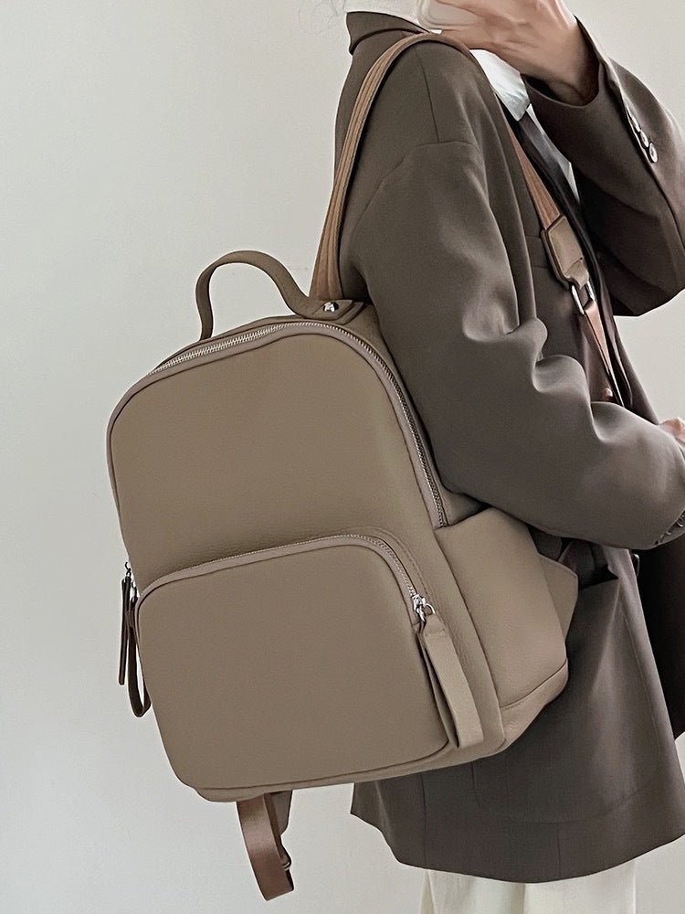 First Layer Leather Female Style Scholar Backpacks