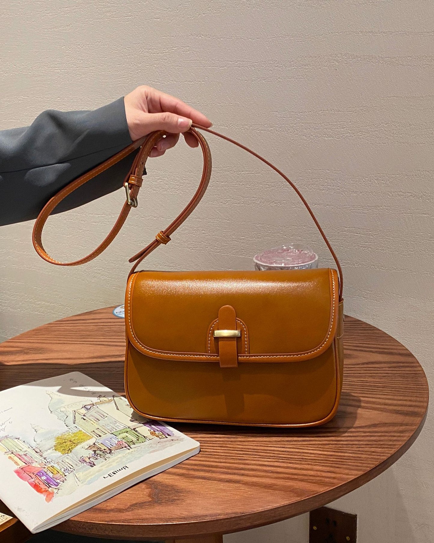 Women's Leather Cowhide One Lady's Fashion Practical Shoulder Bags