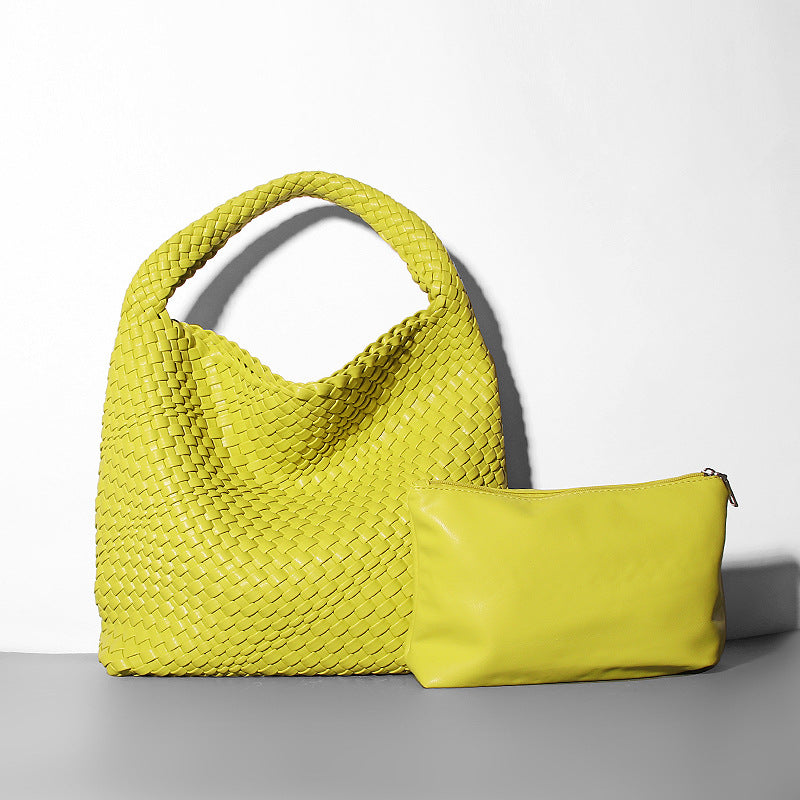 Women's Fashion Woven Hand Large Capacity Combination Shoulder Bags