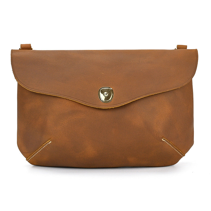 Vintage Leather Crazy Horse Multifunction First Men's Shoulder Bags