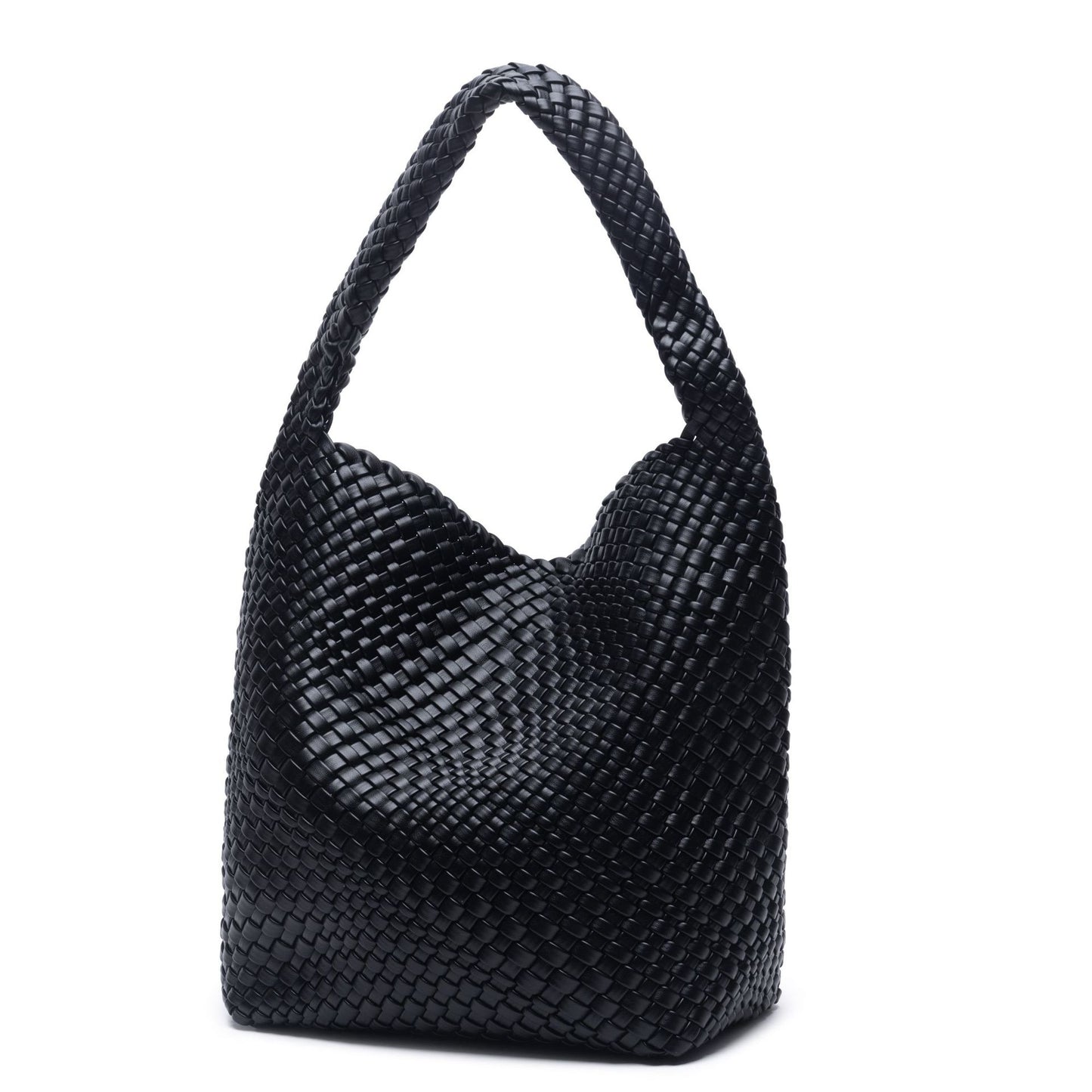 Women's Hand-woven Fashion Portable Korean Style Large Bucket Bags