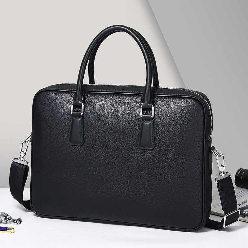 Men's First Layer Cowhide Large Capacity Computer Men's Briefcases