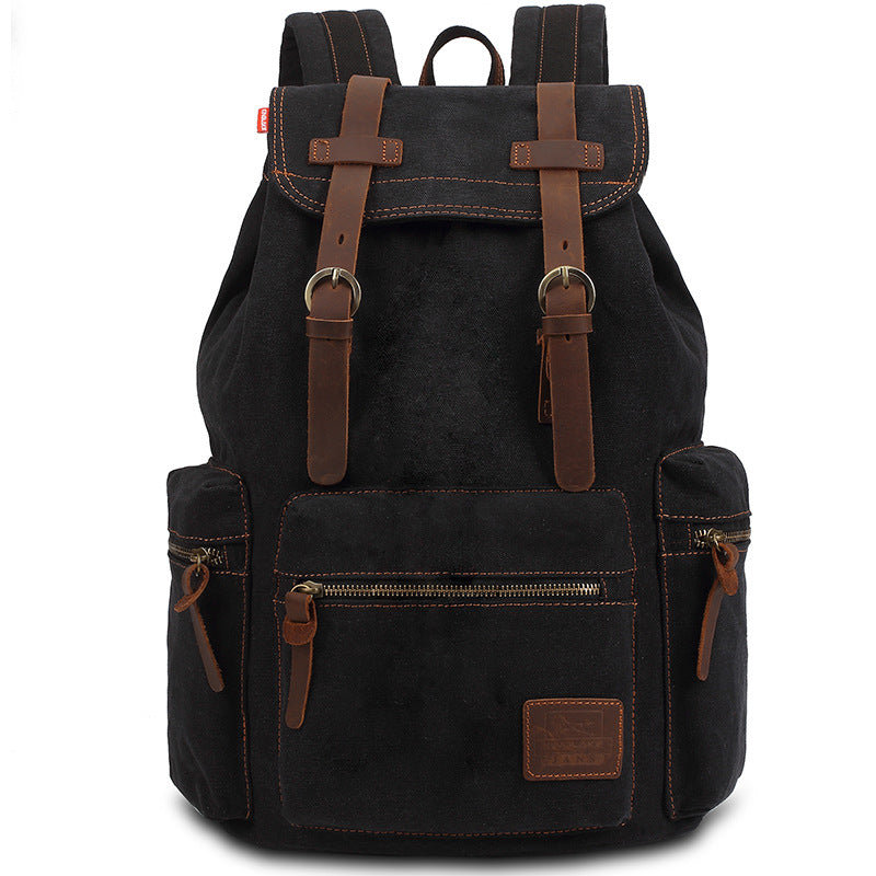 Men's Canvas Retro Female College Shiralee Fashion Backpacks