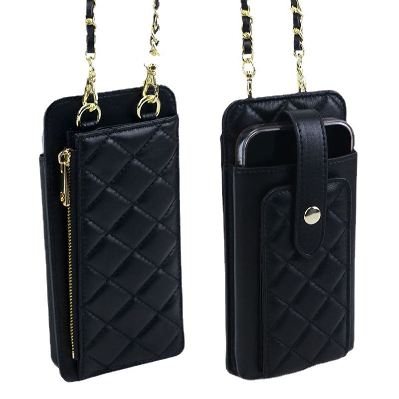 Women's Wild Genuine Sheep Skin Mobile Mini Bags