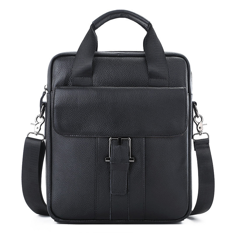 Men's Stylish Fashion First Layer Cowhide Men's Handbags