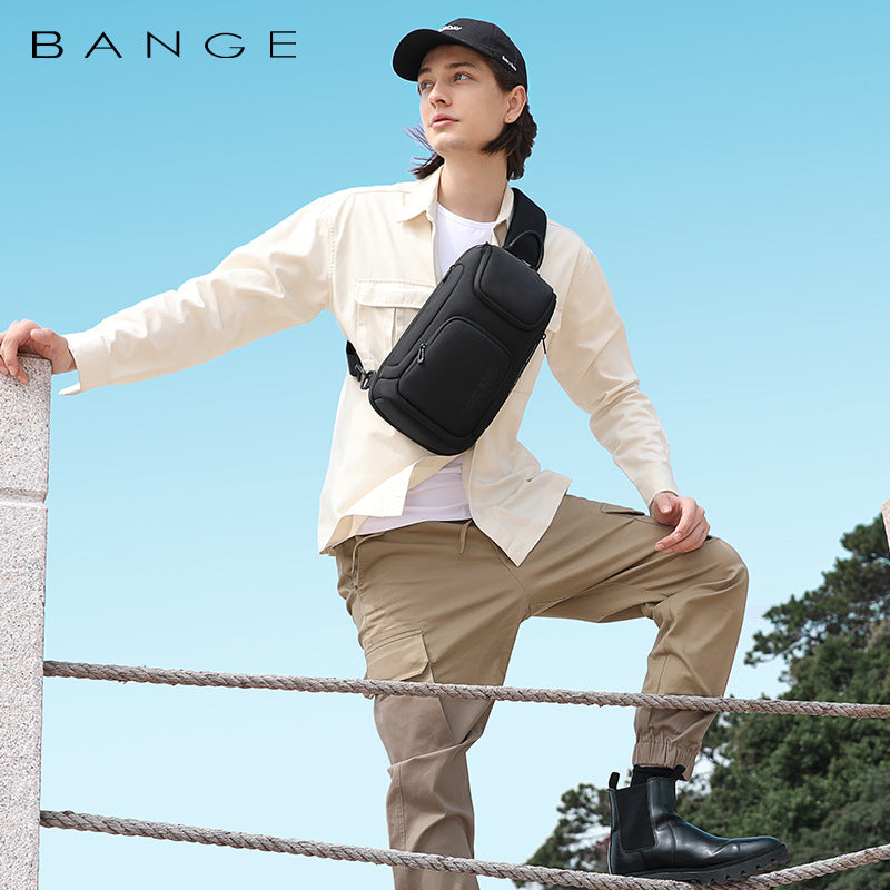 Men's Elegant Korean Light Business Trendy Men's Chest Bags