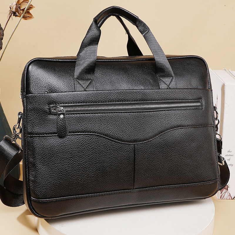 Men's Business Leather Computer Document Fashion Men's Briefcases