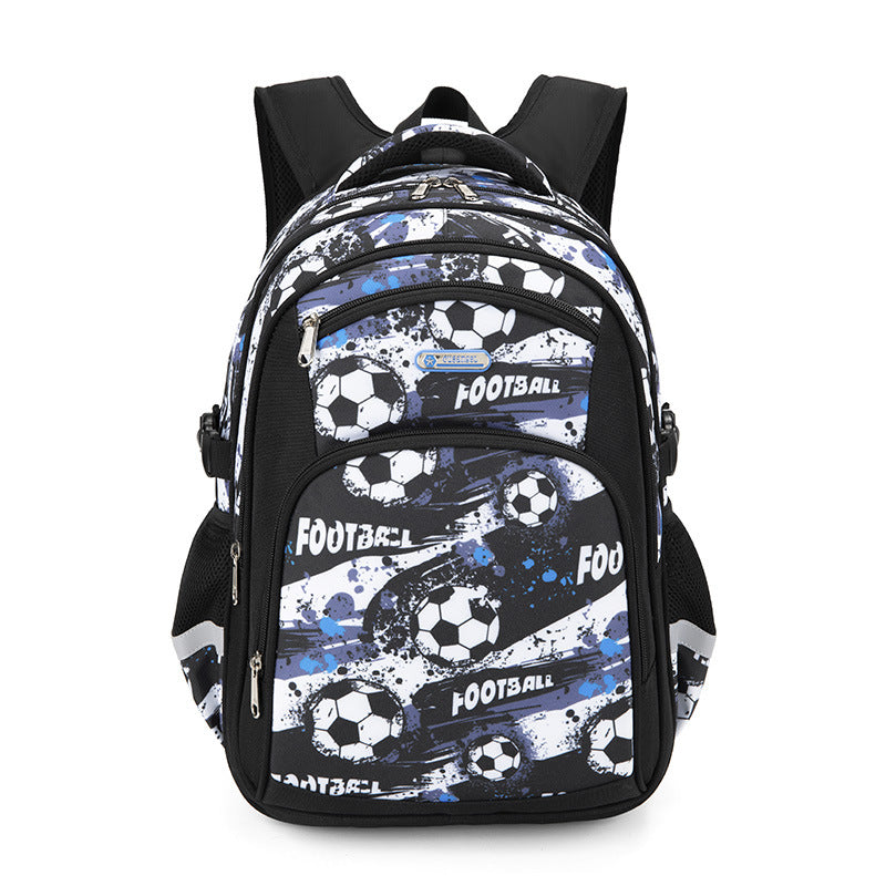 Children's Durable Striped Unicorn Cartoon Printed Elementary School Students' Schoolbags