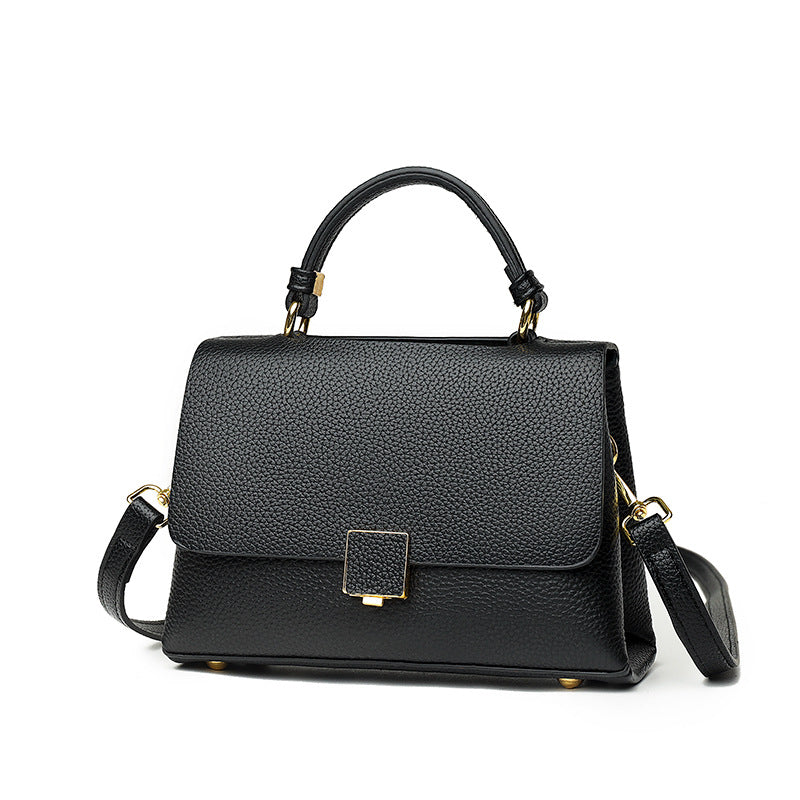 Women's Genuine Cattlehide Leather Surface Fashion Simple Shoulder Bags