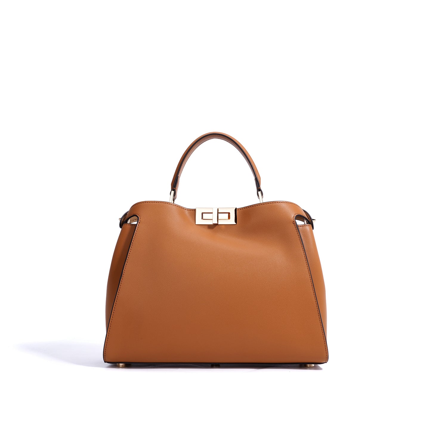 Women's Lady Like Woman Genuine Leather Rotating Large Handbags