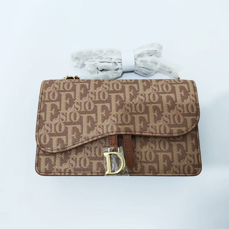 Women's Genuine Leather Fashion Crocodile Pattern Chain Crossbody Bags