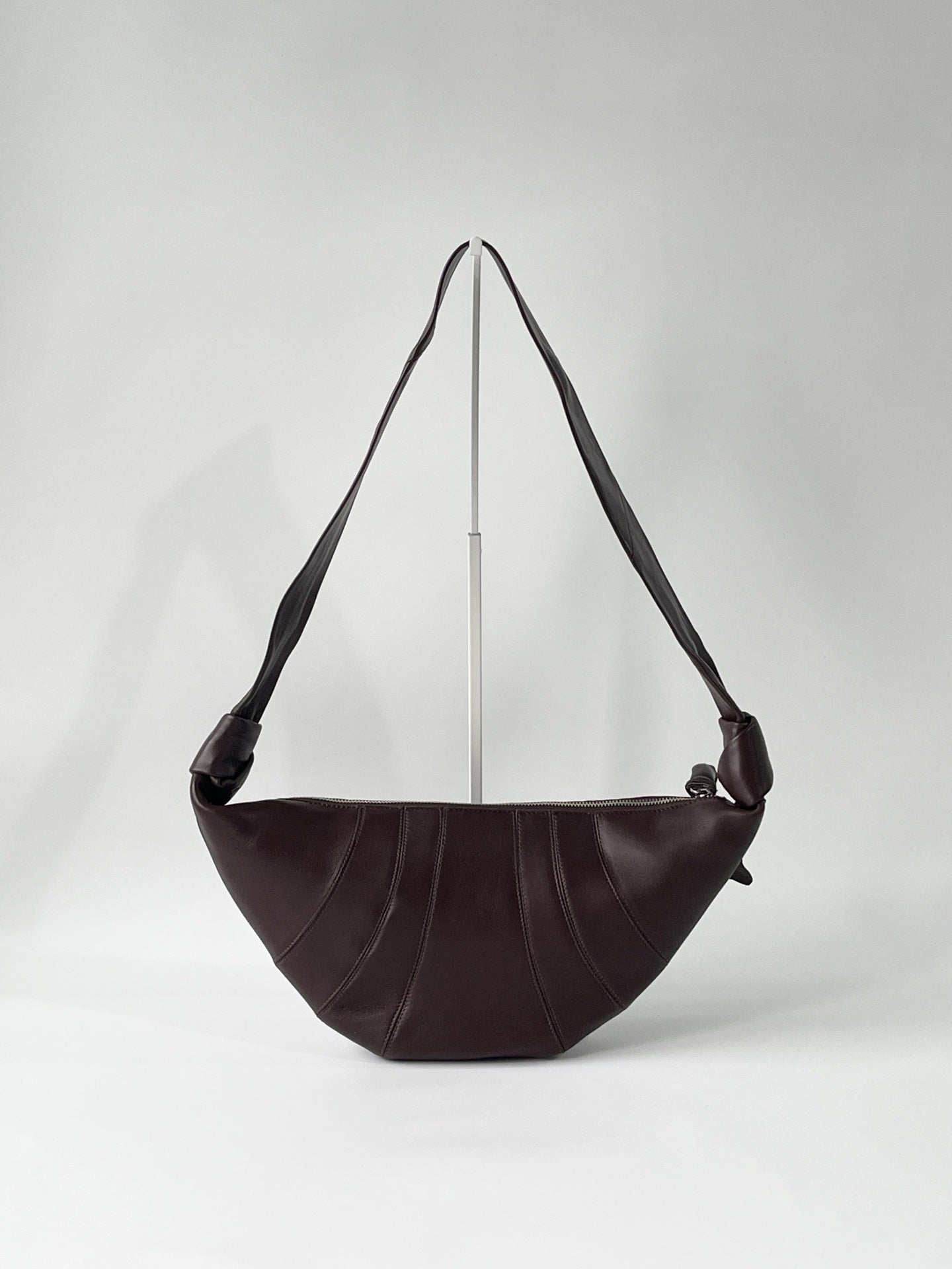 Croissant Soft Sheepskin Dumpling Genuine Leather Underarm Crossbody Bags