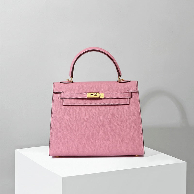 Women's Genuine Leather Advanced Texture Palm Print Kelly Crossbody Bags