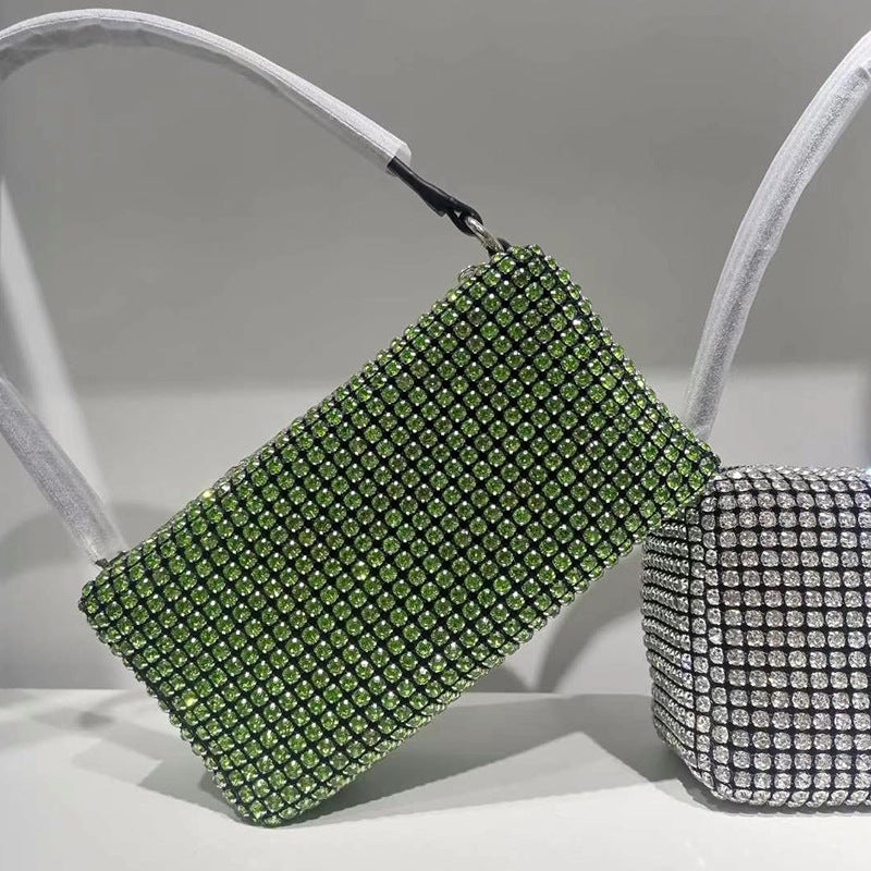 Women's Hand Carrying Full Diamond Rhinestone Portable Bags
