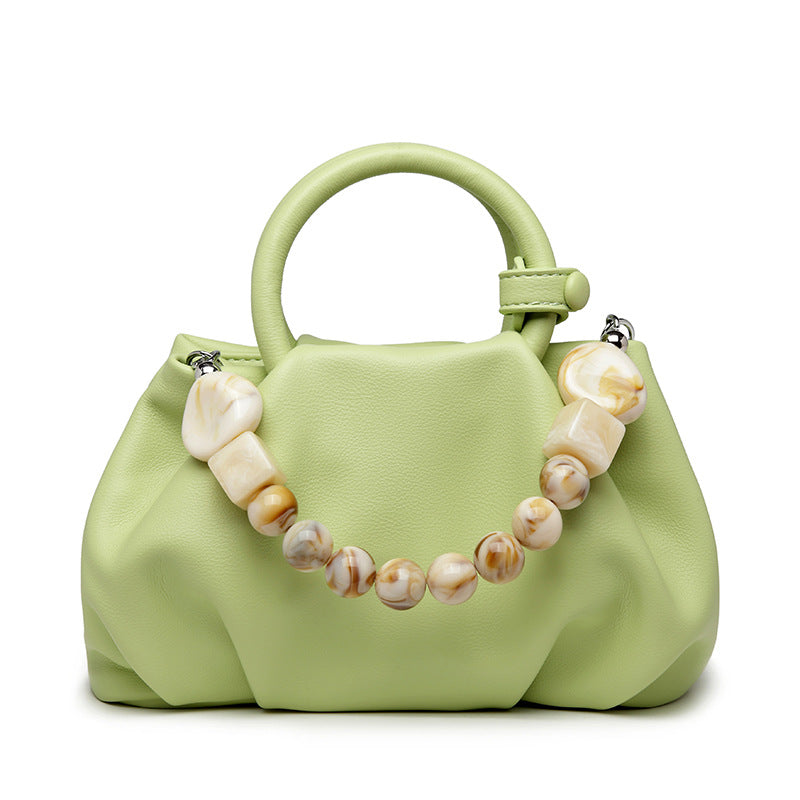 Niche Female Pleated Cloud Pearl Chain Bags
