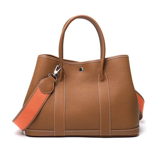 Women's First Layer Cowhide Simplicity Genuine Leather Handbags